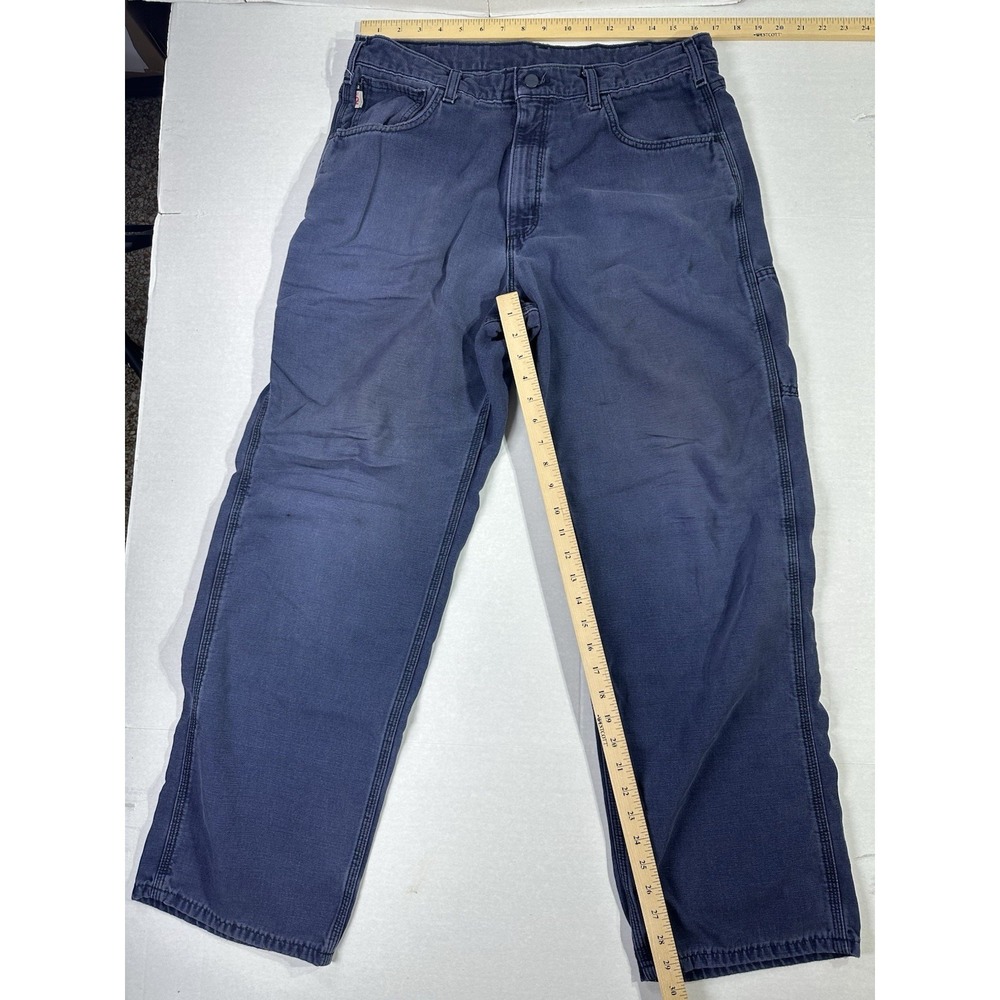 Carhartt FR Men's 36x32 Flame Resistant Work Pants Navy CAT 2 Original Fit - Picture 6 of 6